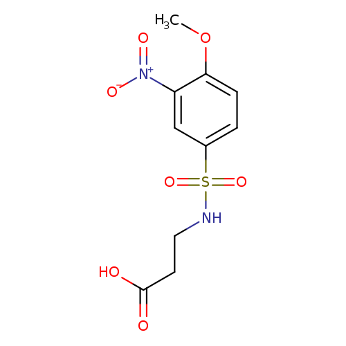 3-(4-methoxy-3-nitrobenzenesulfonamido)propanoic acid