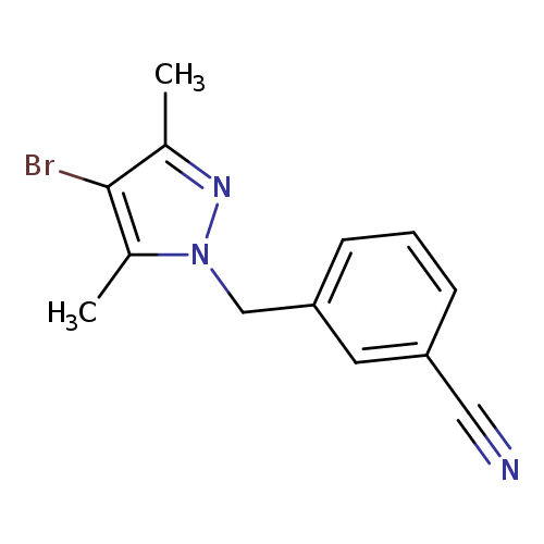 3-[(4-bromo-3,5-dimethyl-1H-pyrazol-1-yl)methyl]benzonitrile