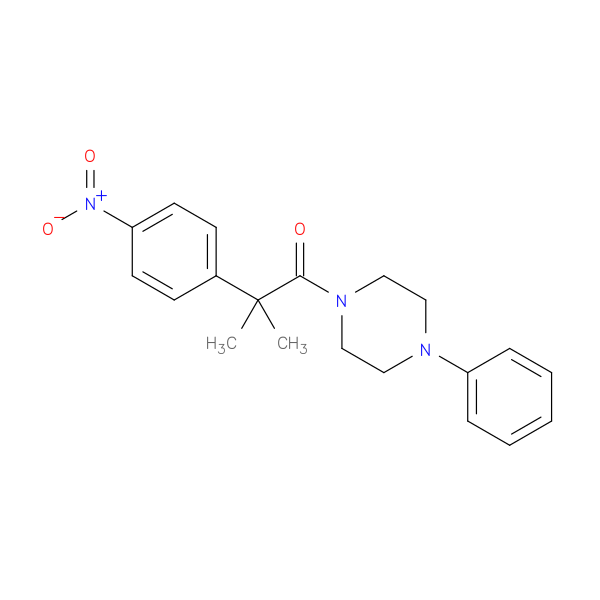 2-methyl-2-(4-nitrophenyl)-1-(4-phenylpiperazin-1-yl)propan-1-one