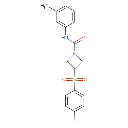 3-(4-fluorobenzenesulfonyl)-N-(3-methylphenyl)azetidine-1-carboxamide