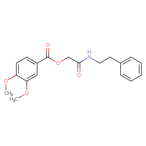 [(2-phenylethyl)carbamoyl]methyl 3,4-dimethoxybenzoate