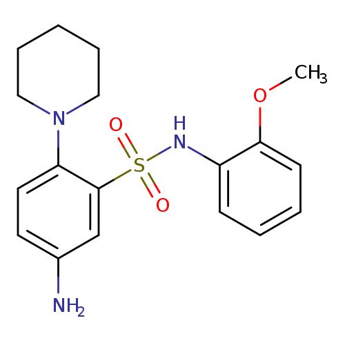 5-Amino-n-(2-methoxy-phenyl)-2-piperidin-1-yl-benzenesulfonamide