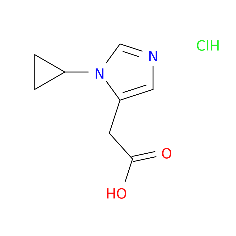 2-(1-cyclopropyl-1H-imidazol-5-yl)acetic acid hydrochloride