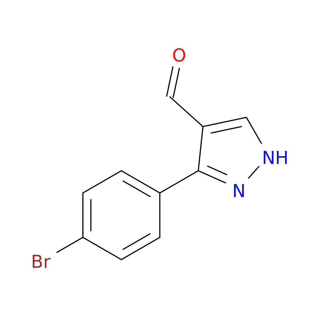 3-(4-bromophenyl)-1H-pyrazole-4-carbaldehyde