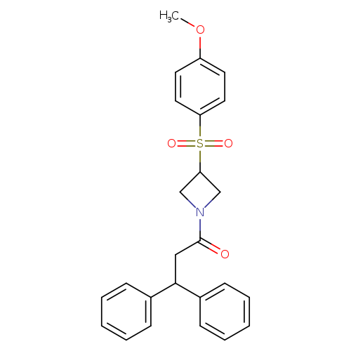 1-[3-(4-methoxybenzenesulfonyl)azetidin-1-yl]-3,3-diphenylpropan-1-one