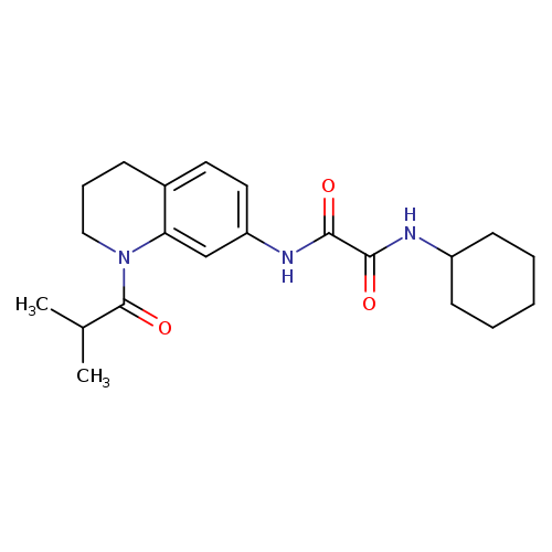 N'-cyclohexyl-N-[1-(2-methylpropanoyl)-1,2,3,4-tetrahydroquinolin-7-yl]ethanediamide