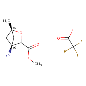 methyl 4-amino-1-methyl-2-oxabicyclo[2.1.1]hexane-3-carboxylate; trifluoroacetic acid
