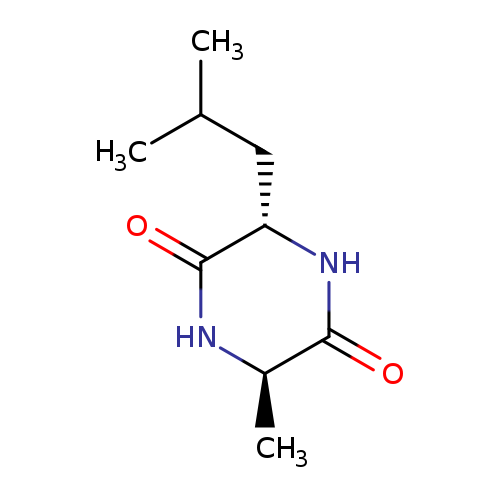 2,5-Piperazinedione, 3-methyl-6-(2-methylpropyl)-, trans- (9CI)