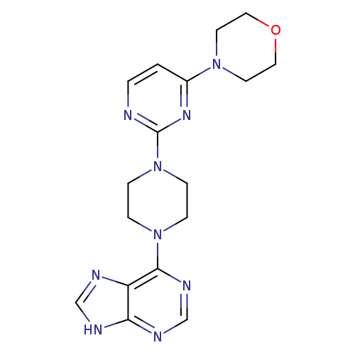 6-{4-[4-(morpholin-4-yl)pyrimidin-2-yl]piperazin-1-yl}-9H-purine