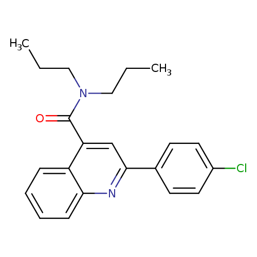 2-(4-chlorophenyl)-N,N-dipropyl-4-quinolinecarboxamide