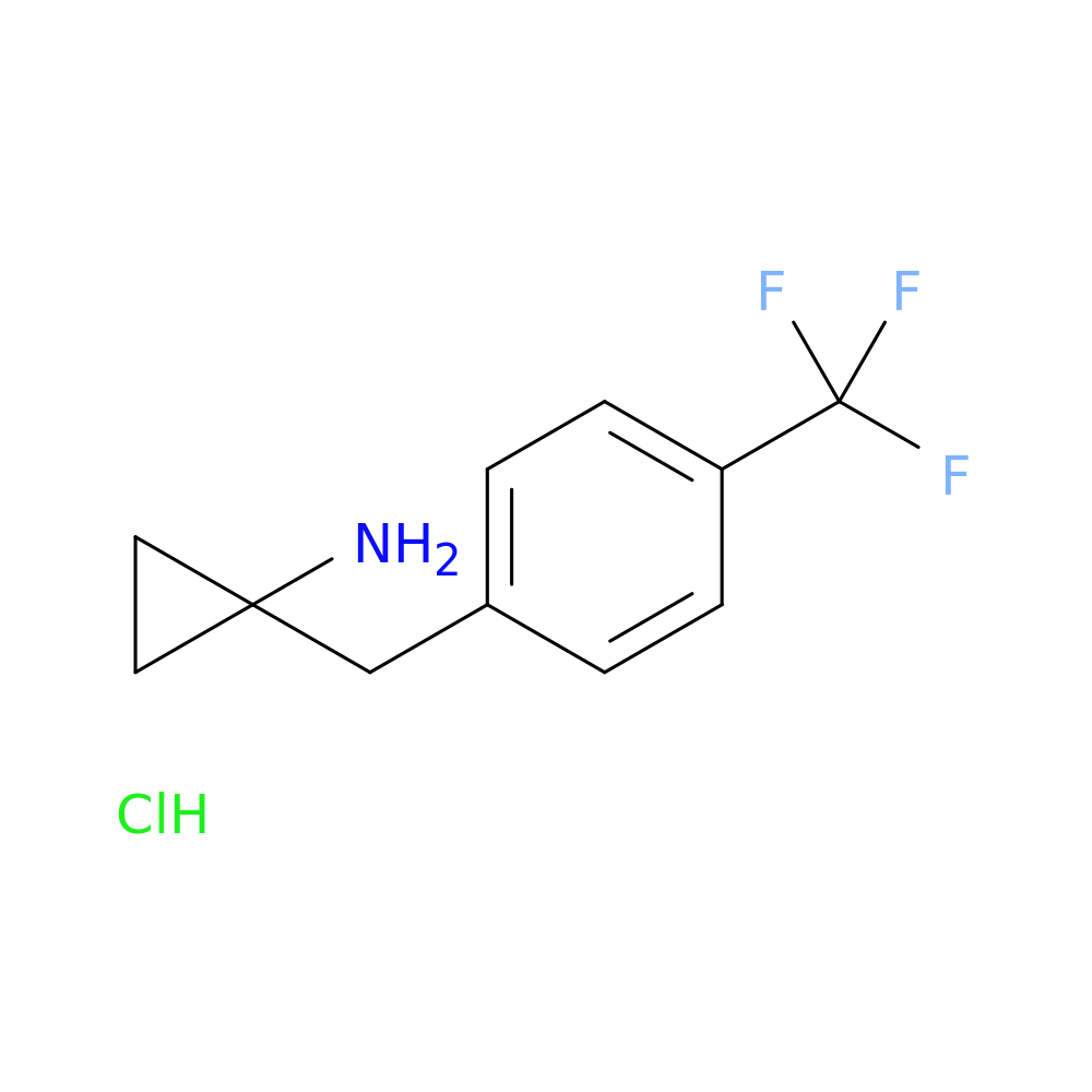 1-{[4-(trifluoromethyl)phenyl]methyl}cyclopropan-1-amine hydrochloride