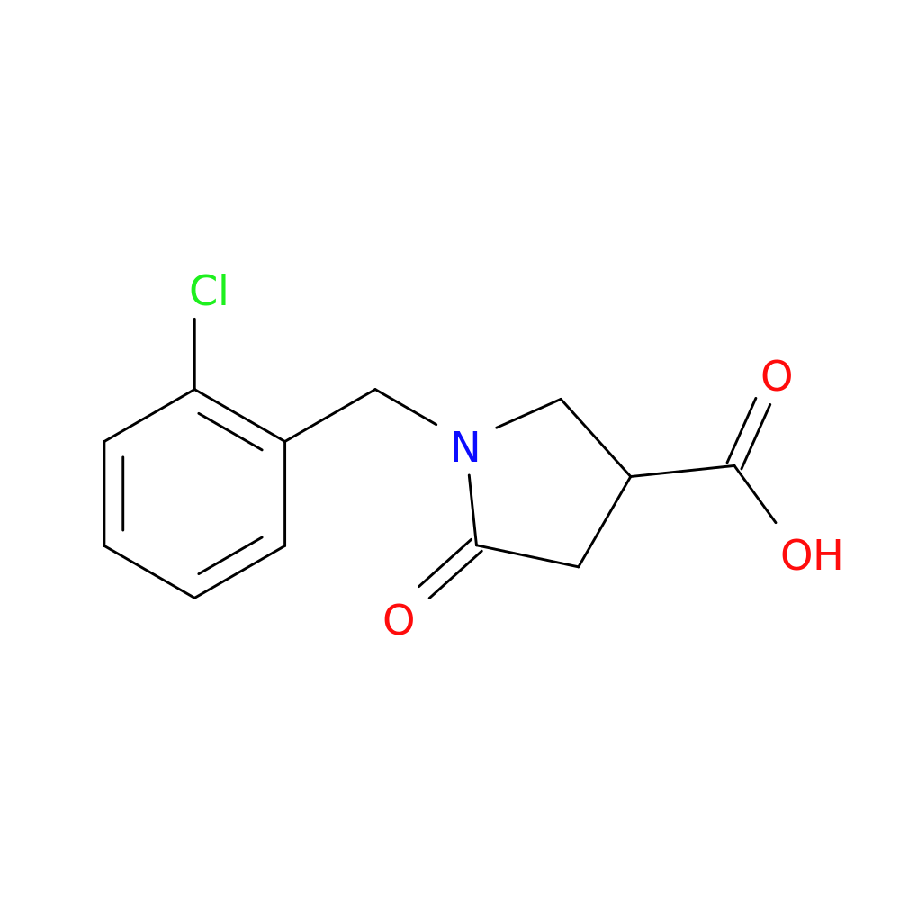 1-(2-Chlorobenzyl)-5-oxopyrrolidine-3-carboxylic acid