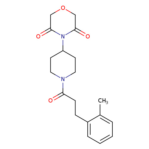 4-{1-[3-(2-methylphenyl)propanoyl]piperidin-4-yl}morpholine-3,5-dione