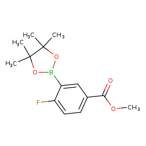 Methyl 4-fluoro-3-(4,4,5,5-tetramethyl-1,3,2-dioxaborolan-2-yl)benzoate