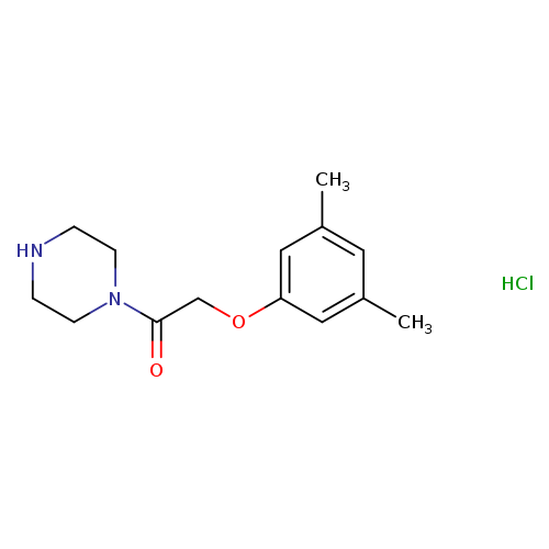 2-(3,5-dimethylphenoxy)-1-(piperazin-1-yl)ethan-1-one hydrochloride