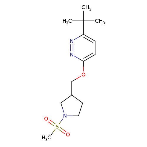 3-tert-butyl-6-[(1-methanesulfonylpyrrolidin-3-yl)methoxy]pyridazine