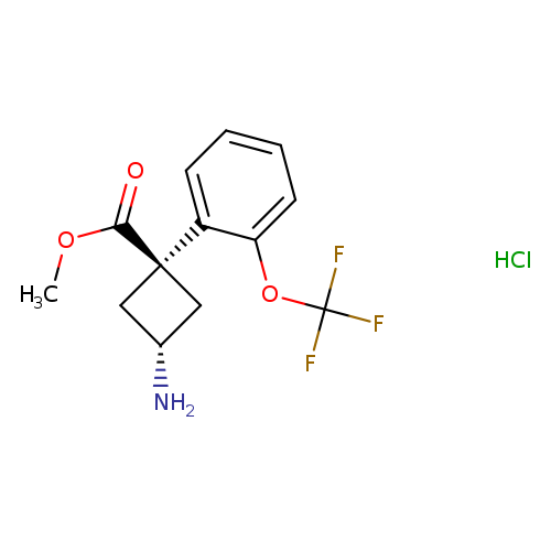 rac-methyl(1r,3r)-3-amino-1-[2-(trifluoromethoxy)phenyl]cyclobutane-1-carboxylatehydrochloride