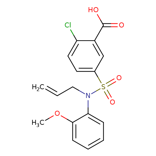 2-chloro-5-[(2-methoxyphenyl)(prop-2-en-1-yl)sulfamoyl]benzoic acid