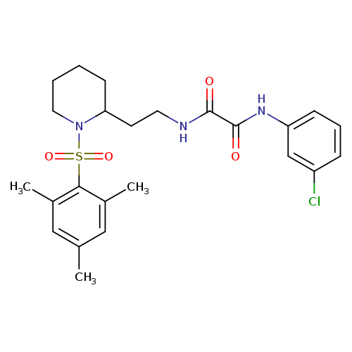 N'-(3-chlorophenyl)-N-{2-[1-(2,4,6-trimethylbenzenesulfonyl)piperidin-2-yl]ethyl}ethanediamide