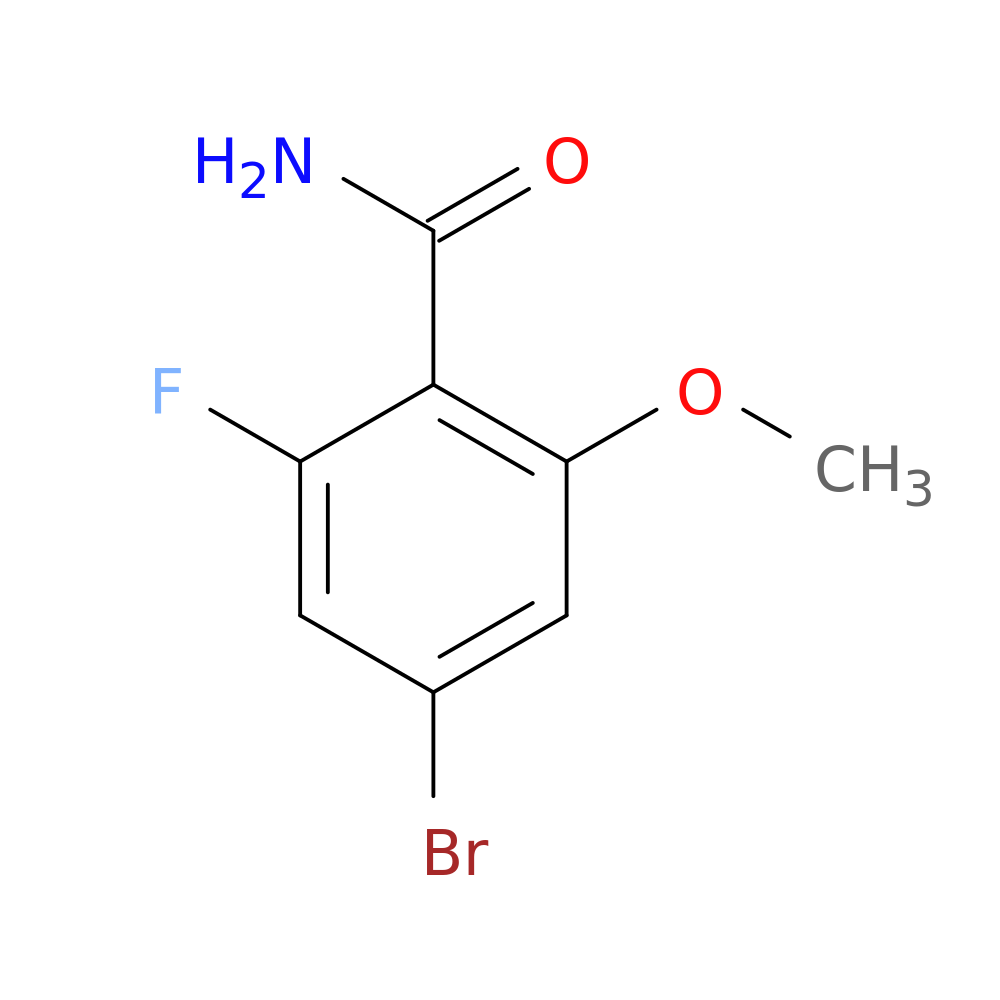 4-Bromo-2-fluoro-6-methoxybenzamide