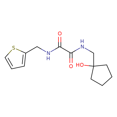 N'-[(1-hydroxycyclopentyl)methyl]-N-[(thiophen-2-yl)methyl]ethanediamide