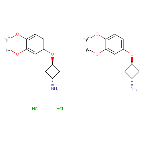 cyclobutanamine, 3-(3,4-dimethoxyphenoxy)-, hydrochloride (1:1), trans-