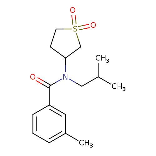 N-(1,1-dioxo-1lambda6-thiolan-3-yl)-3-methyl-N-(2-methylpropyl)benzamide