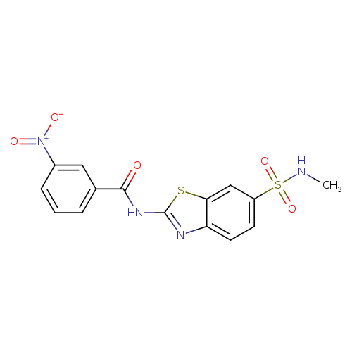 N-[6-(methylsulfamoyl)-1,3-benzothiazol-2-yl]-3-nitrobenzamide