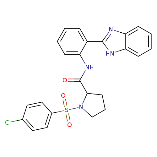N-[2-(1H-1,3-benzodiazol-2-yl)phenyl]-1-(4-chlorobenzenesulfonyl)pyrrolidine-2-carboxamide