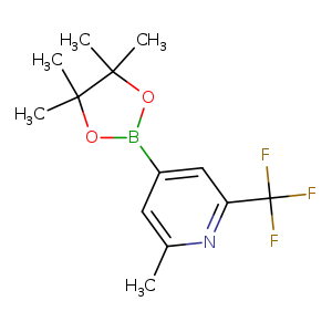 2-methyl-4-(4,4,5,5-tetramethyl-1,3,2-dioxaborolan-2-yl)-6-(trifluoromethyl)pyridine
