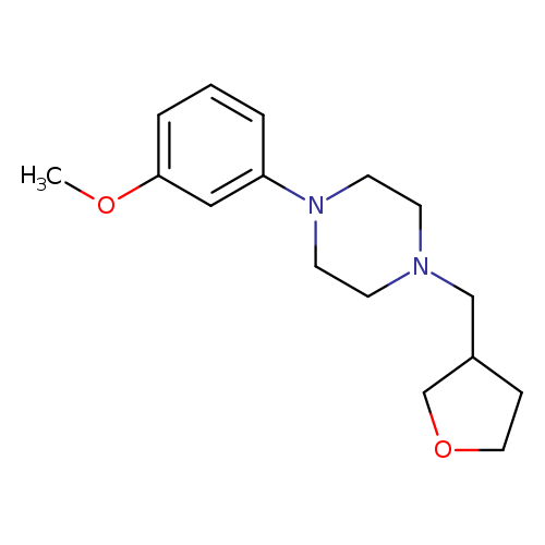 1-(3-methoxyphenyl)-4-[(oxolan-3-yl)methyl]piperazine