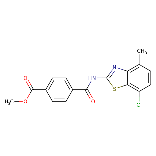 methyl 4-[(7-chloro-4-methyl-1,3-benzothiazol-2-yl)carbamoyl]benzoate