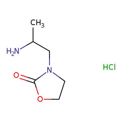 3-(2-aminopropyl)-1,3-oxazolidin-2-one hydrochloride