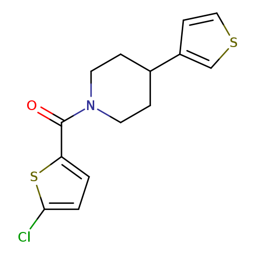 1-(5-chlorothiophene-2-carbonyl)-4-(thiophen-3-yl)piperidine