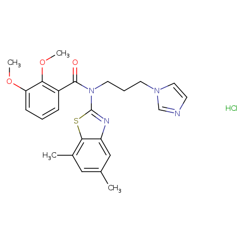 N-(5,7-dimethyl-1,3-benzothiazol-2-yl)-N-[3-(1H-imidazol-1-yl)propyl]-2,3-dimethoxybenzamide hydrochloride