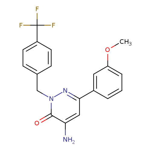 4-amino-6-(3-methoxyphenyl)-2-{[4-(trifluoromethyl)phenyl]methyl}-2,3-dihydropyridazin-3-one