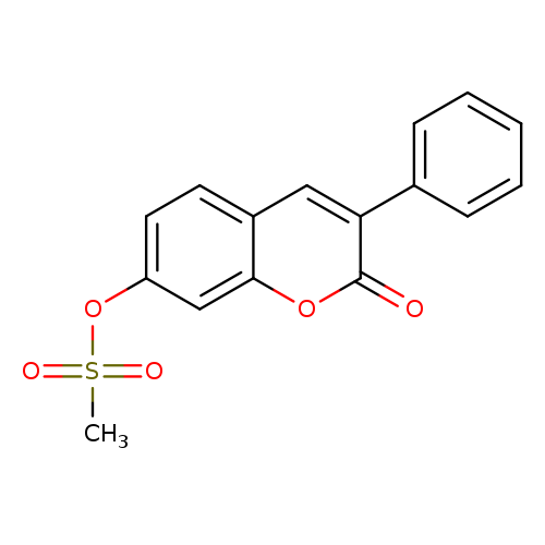 2-oxo-3-phenyl-2H-chromen-7-yl methanesulfonate