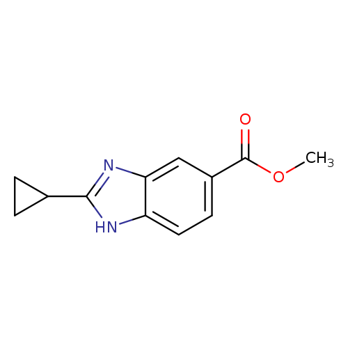 methyl 2-cyclopropyl-1H-benzo[d]imidazole-5-carboxylate