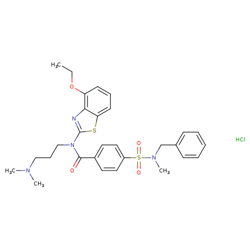 4-[benzyl(methyl)sulfamoyl]-N-[3-(dimethylamino)propyl]-N-(4-ethoxy-1,3-benzothiazol-2-yl)benzamide hydrochloride