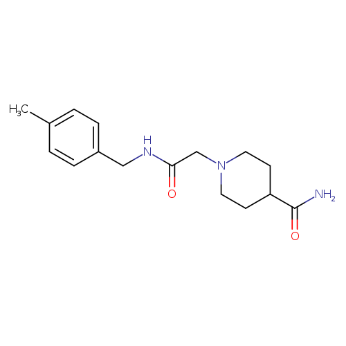 1-({[(4-methylphenyl)methyl]carbamoyl}methyl)piperidine-4-carboxamide