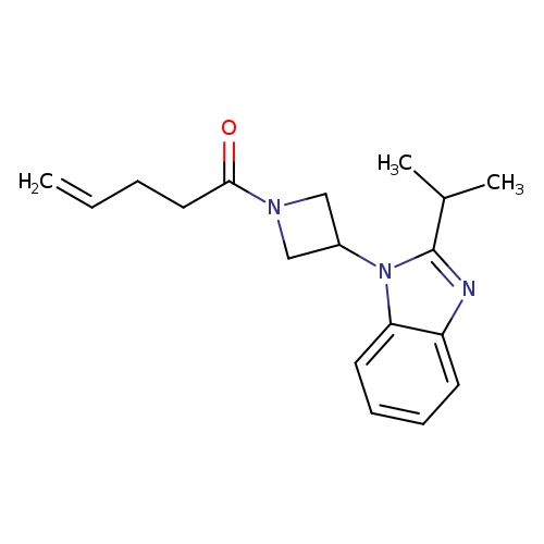 1-{3-[2-(propan-2-yl)-1H-1,3-benzodiazol-1-yl]azetidin-1-yl}pent-4-en-1-one