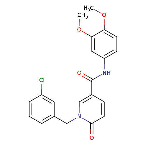 1-[(3-chlorophenyl)methyl]-N-(3,4-dimethoxyphenyl)-6-oxo-1,6-dihydropyridine-3-carboxamide