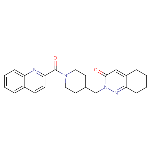 2-{[1-(quinoline-2-carbonyl)piperidin-4-yl]methyl}-2,3,5,6,7,8-hexahydrocinnolin-3-one