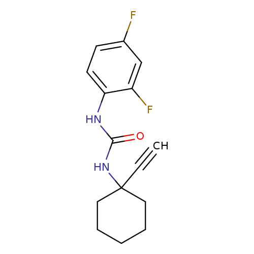 3-(2,4-difluorophenyl)-1-(1-ethynylcyclohexyl)urea