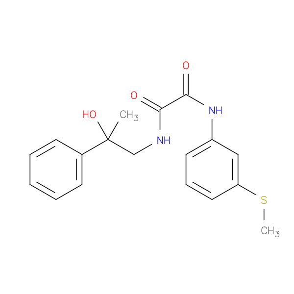 N'-(2-hydroxy-2-phenylpropyl)-N-[3-(methylsulfanyl)phenyl]ethanediamide