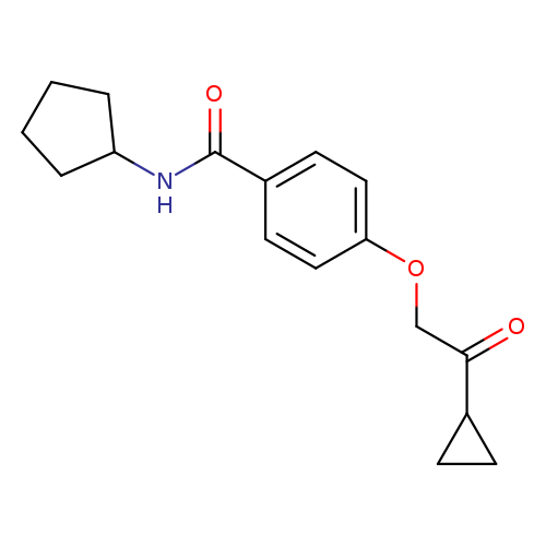 N-cyclopentyl-4-(2-cyclopropyl-2-oxoethoxy)benzamide