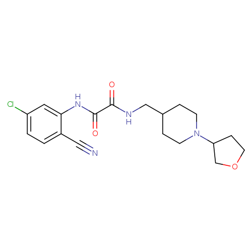 N-(5-chloro-2-cyanophenyl)-N'-{[1-(oxolan-3-yl)piperidin-4-yl]methyl}ethanediamide
