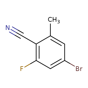 Benzonitrile, 4-bromo-2-fluoro-6-methyl-