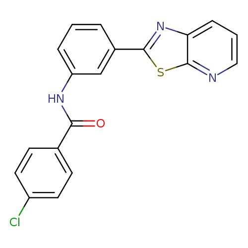 4-chloro-N-(3-{[1,3]thiazolo[5,4-b]pyridin-2-yl}phenyl)benzamide