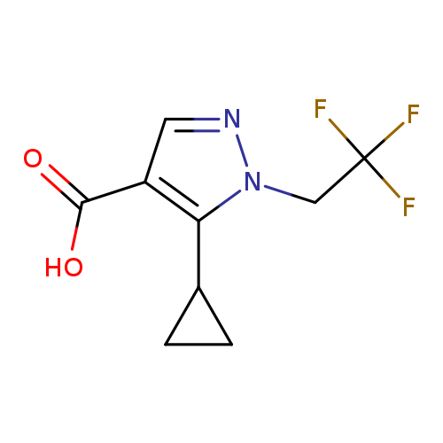 5-cyclopropyl-1-(2,2,2-trifluoroethyl)-1H-pyrazole-4-carboxylic acid